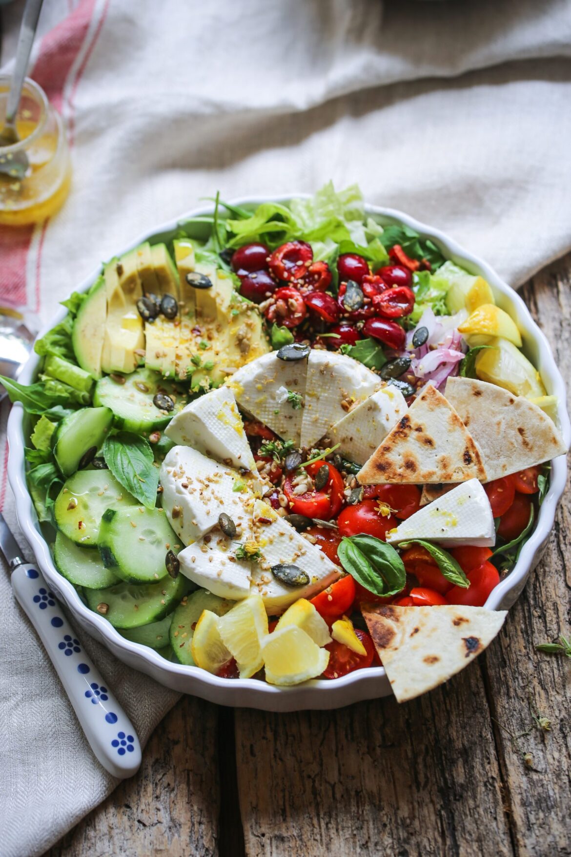 Tortilla & Ricotta Cheese Salad for Weight Watchers